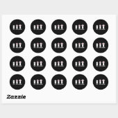 Rock Paper Schaar Kat Paws Game Schattige Paw Funn Ronde Sticker (Vel)