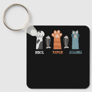 Rock Paper Schaar Kat Paws Schattige Kitten Pet An Sleutelhanger