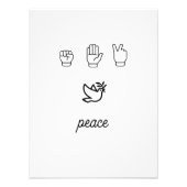 Rock Paper Schaar Vrede Foto Afdruk (Voorkant)