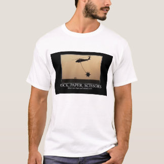 Rock Paper-schaar: Waar is je papier nu? T-shirt