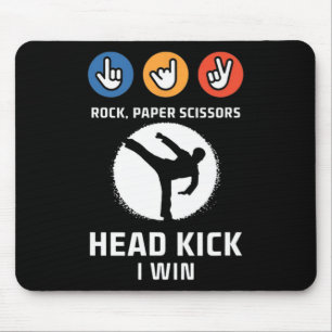 Rock Paper Scissors Headtrap Win Funny Taekwondo K Muismat