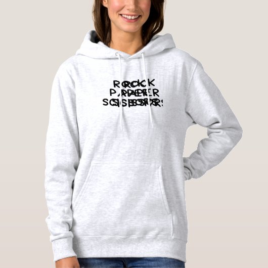 rock paper scissors hoodie (Voorkant)
