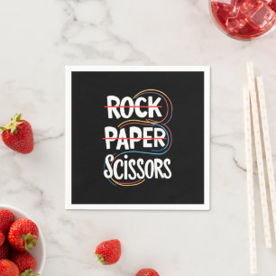 Rock Paper Scissors Lesbisch Grappig Gay Pride LGB Servet