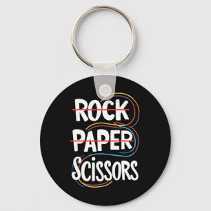 Rock Paper Scissors Lesbisch Grappig Gay Pride LGB Sleutelhanger