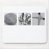 Rock Paper Scissors Mousepad Muismat (Voorkant)