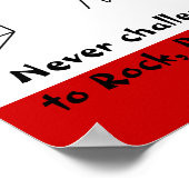 Rock, Paper, Scissors NINJA. Poster (Hoek)