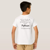 Rock Paper Scissors, Python Programming T-shirt (Achterkant volledig)