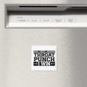 Rock Paper Scissors Throat Punch I Win, Funny Magneet (Insitu (Vaatwasser))