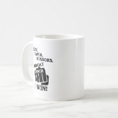 Rock, Paper, Scissors, Throat Punch! Ik win! Koffiemok (Voorkant links)