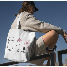 Rock, Paper, Scissors Tote Bag