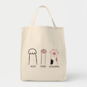 Rock, Paper, Scissors Tote Bag (Voorkant)