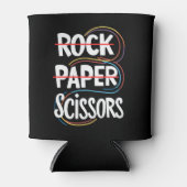 Rock Papier Schaar Lesbisch Grappig Gay Pride LGBT Blikjeskoeler (Voorkant)