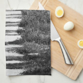 Rock Path to the hill in B/W Theedoek (Quarter Fold)