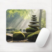 Rock Pebble Zand Rustig Vreedzaam Muismat (Met muis)