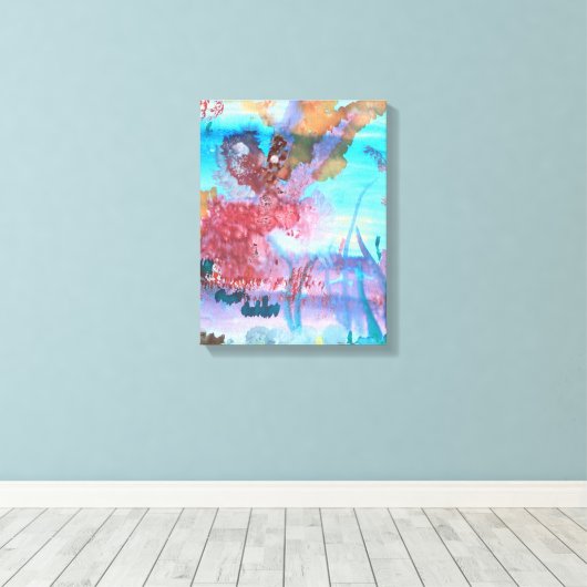 Rock Pool. Canvas Afdruk (Insitu (Houten vloer))