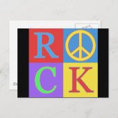 Rock Pop Art Design Briefkaart (Voorkant / Achterkant)