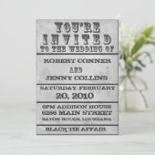 Rock Poster Wedding Invite (Beste prijs van vandaa Kaart (Staand voorkant)