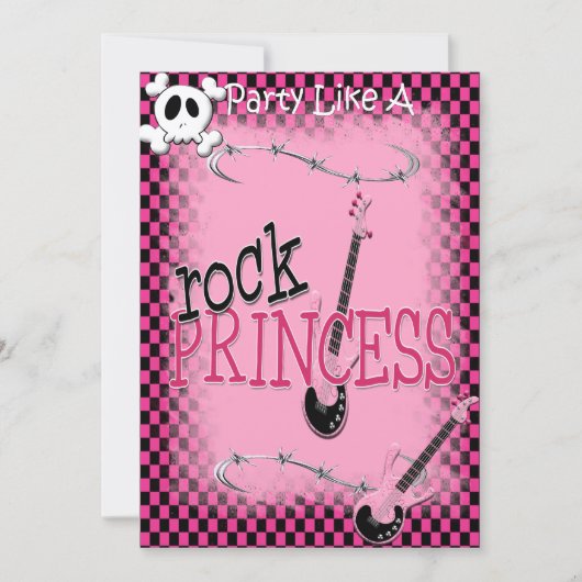 Rock Princess - Invitation (Devant)