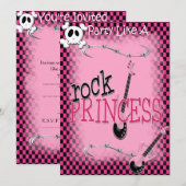 Rock Princess - Invitation (Devant / Derrière)