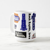 Rock Rapids, Iowa vintage tasse signalétique (Devant gauche)