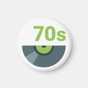 Rock Record Music van de jaren 70 en 70 Magneet