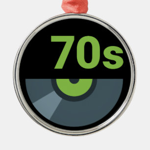 Rock Record Music van de jaren 70 en 70 Metalen Ornament