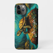 Rock River Natuur Turtle Naam Case-Mate iPhone Case (Achterkant)
