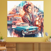 Rock & Roll 3 Canvas Afdruk (Insitu (Woonkamer))