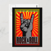 Rock & Roll Briefkaart (Voorkant / Achterkant)