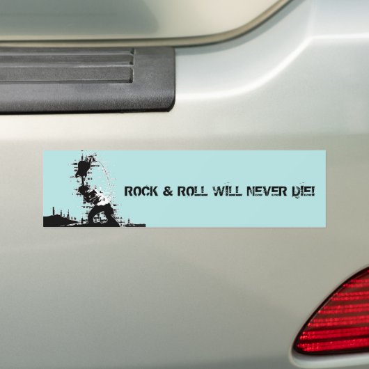 Rock & Roll Bumpersticker (Op auto)