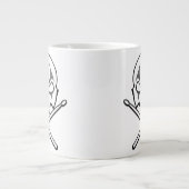 Rock & Roll Cup Lourds Drummer Metal Mugs & Tasses (Devant)