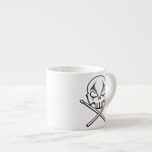 Rock & Roll Cup Zware metalen drummer Espresso Cup Kop