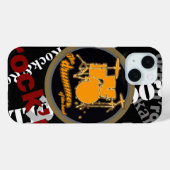 Rock & roll ~ drummer Case-Mate iPhone case (Achterkant (horizontaal))
