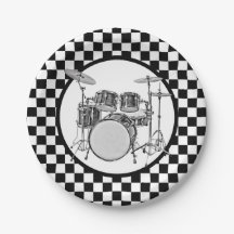 Rock & Roll Drummer Checker drumstel