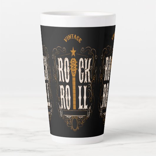  Rock & Roll Gold Latte Mok (Voorkant)