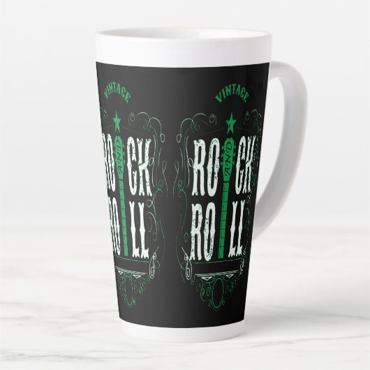 Rock & Roll Green Latte Mok (Rechterhoek)