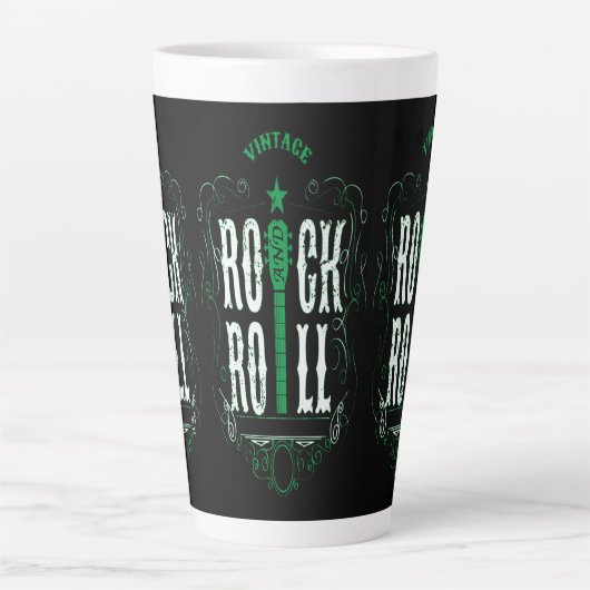 Rock & Roll Green Latte Mok (Voorkant)