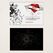 Rock & Roll Grungy Heart Music Mariage à thème (Devant & derrière)