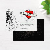 Rock & Roll Grungy Heart Music Mariage à thème (Bureau)