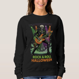 Rock & Roll Halloween Skeleton Trui
