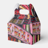 Rock & Roll Juke Box Retro Gable Favor Box Bedankdoosjes (Achterkant)