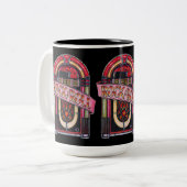 Rock & Roll Juke Box Retro Mug (Devant gauche)