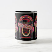 Rock & Roll Juke Box Retro Mug (Centre)