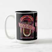 Rock & Roll Juke Box Retro Mug (Gauche)
