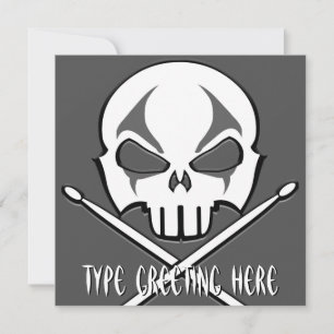 Rock- & Roll-Kaarten, gepersonaliseerd Drummer Kaart