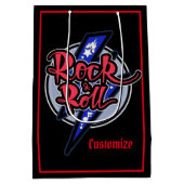 Rock & Roll Lightning Black Medium Cadeauzakje (Achterkant)