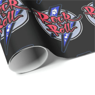 Rock & Roll Lightning Cadeaupapier