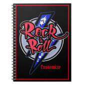Rock & Roll Lightning Notitieboek (Voorkant)