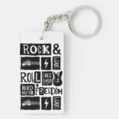 Rock & Roll Music Lover's Delight Sleutelhanger (achterkant)