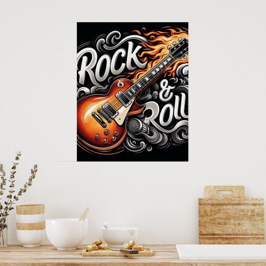 Rock & Roll Poster (Keuken)